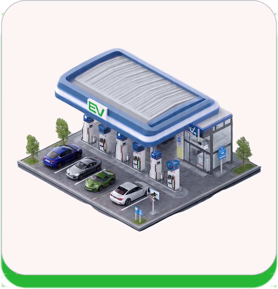 Commercial electric vehicle charging equipment