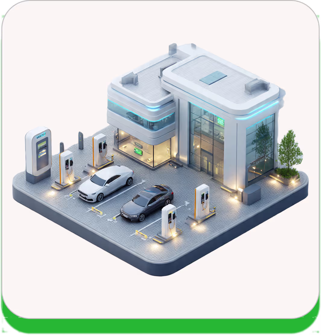 Public electric vehicle charging station