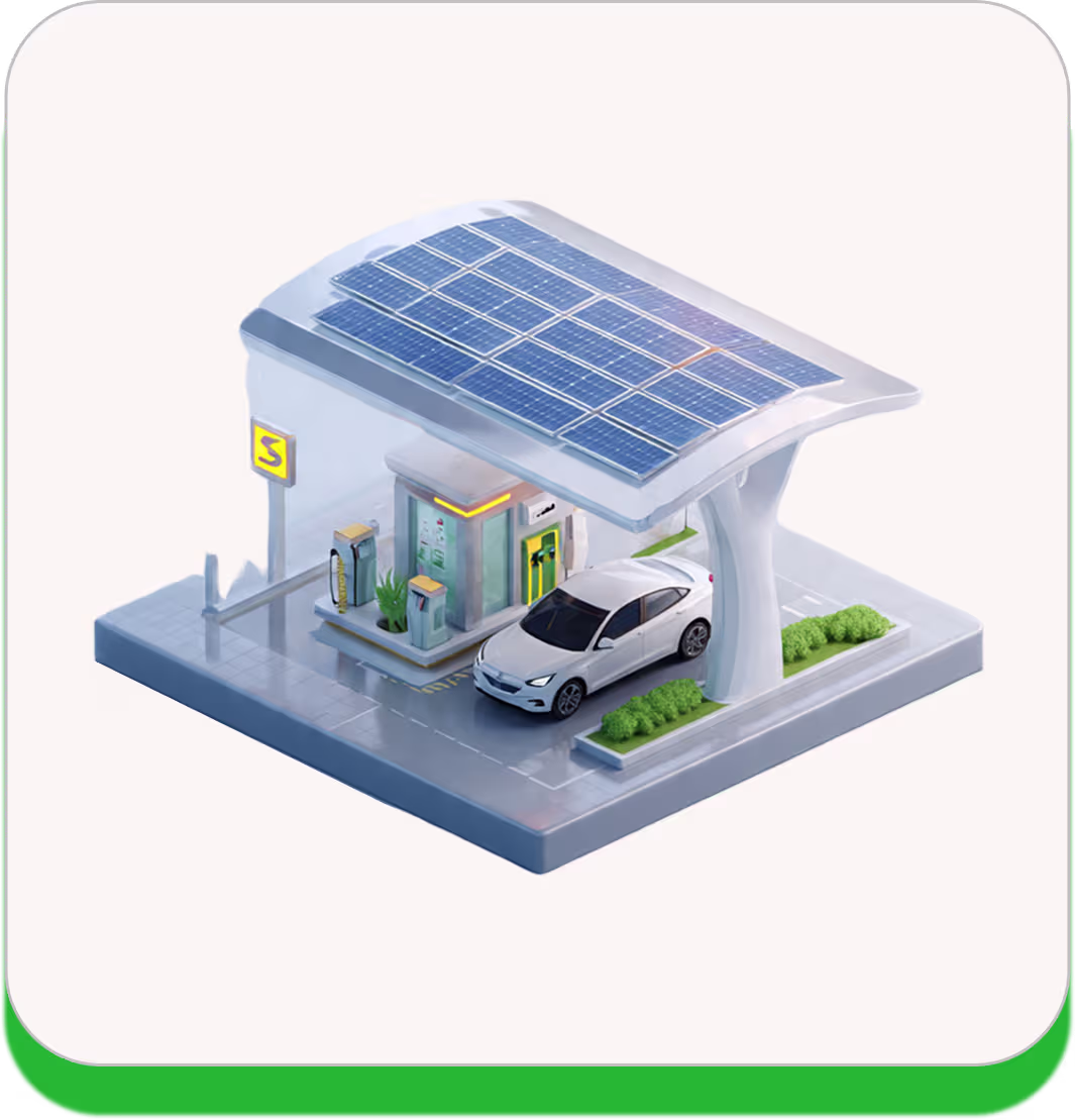 Solar powered electric vehicle charging system