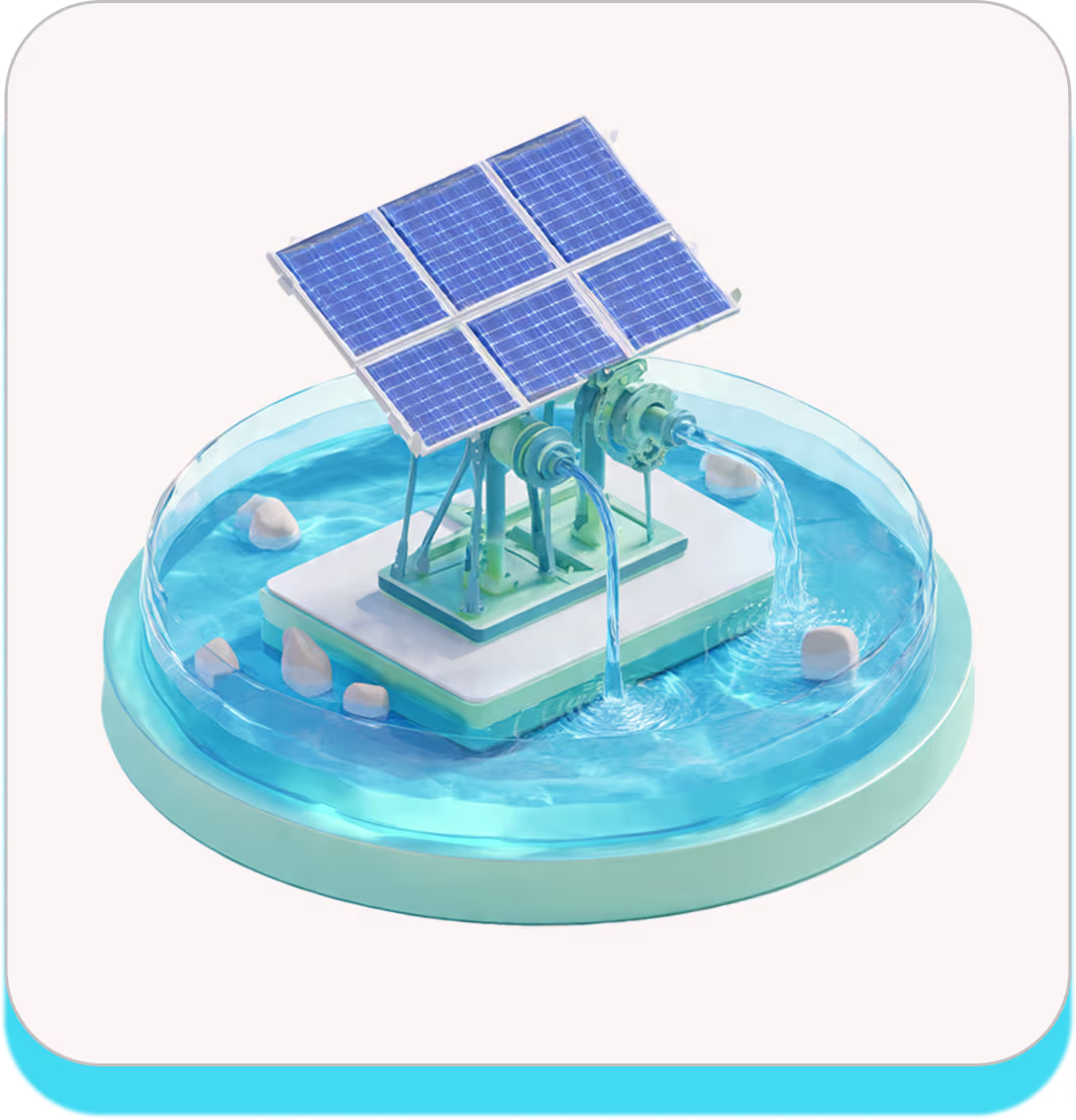 Floating solar water pumping system