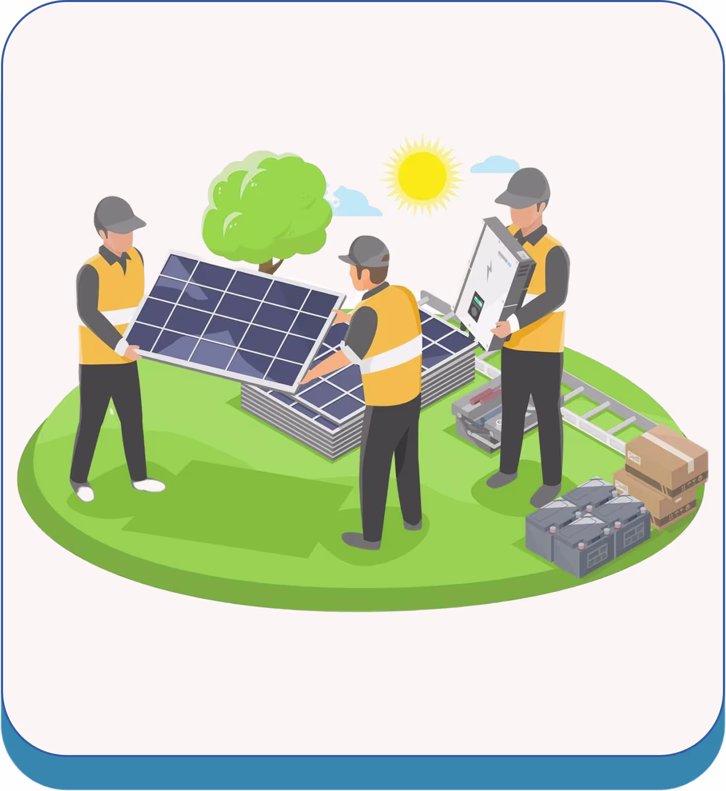 Solar plant relocation service